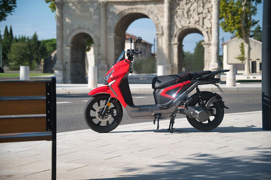 Omax Motocicletă Electrică Autonomie 75km Roșu Culoare
