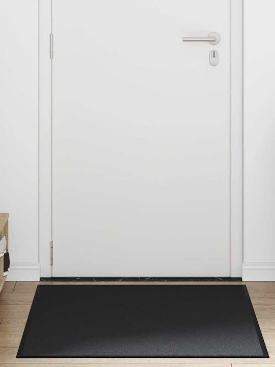 vidaXL Entrance Mat Anti-slip Black 90x120cm