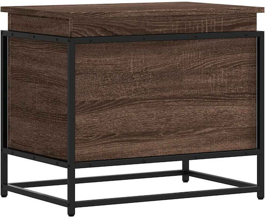 vidaXL Διακοσμητικό Μπαούλο Ξύλινο Καφέ 60x40x51.5εκ.