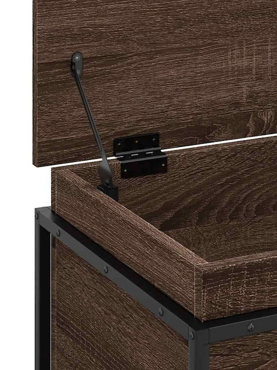 vidaXL Storage Box Wooden Decorative Trunk Brown 60x40x51.5cm