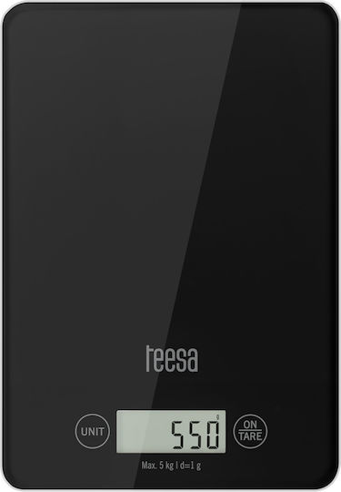 Digital Kitchen Scale Up To 5kg Black