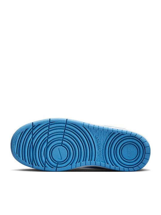 Court Borough Kids Sneakers High with Hoop & Loop Closure Blue