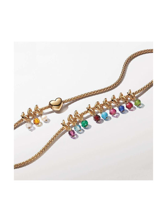 Pandora Charm με Πέτρες με Πέτρες Επιχρυσωμένο Γαλάζιο