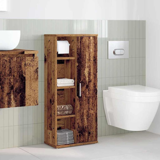 vidaXL Ντουλάπι Μπάνιου 39x22x90cm Καφέ