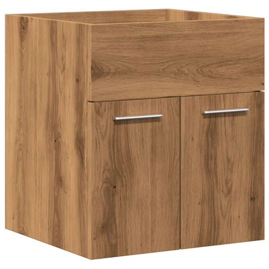 vidaXL Countertop with Sink L41xW46xH38.5cm Coffee