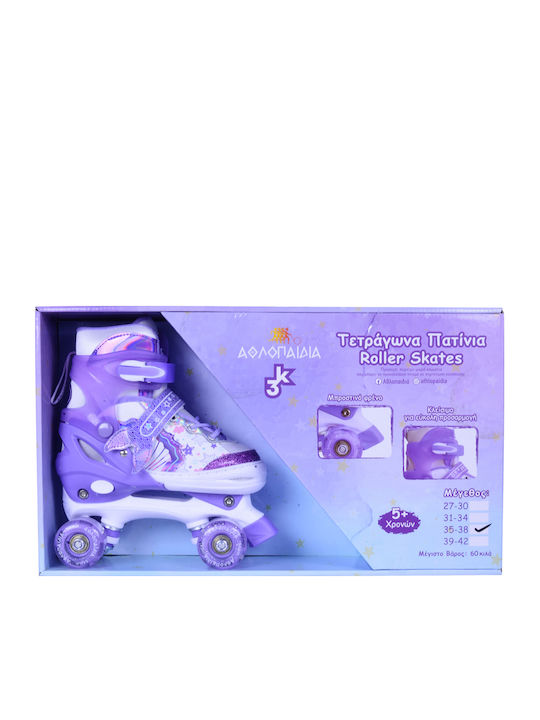 Athlopaidia Quad Ролери Ролки Лилав За деца