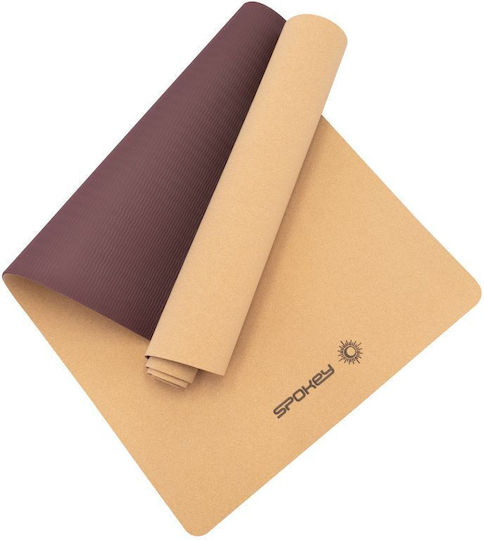 Spokey Savasana Exercise Mat Brown (183x61x0.4cm)