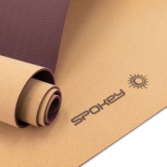 Spokey Savasana Exercise Mat Brown (183x61x0.4cm)