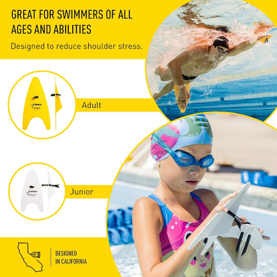 Finis Freestyler Hand Paddles Jr Schwimmhandpaddel Weiß