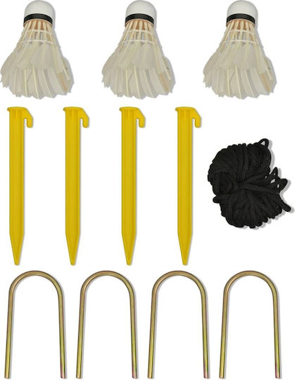 vidaXL Σετ Badminton Φιλέ και Μπαλάκια (300cm x 155cm)