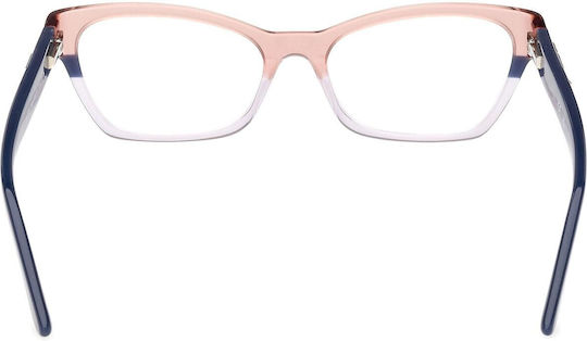 Guess Transparent Feminin Metalic Rame ochelari Ochi de pisică GU2979 092