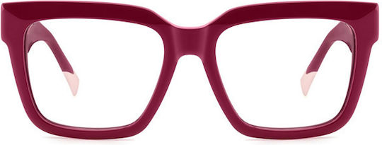 Missoni Plastic Eyeglass Frame Burgundy MIS 0196 8CQ