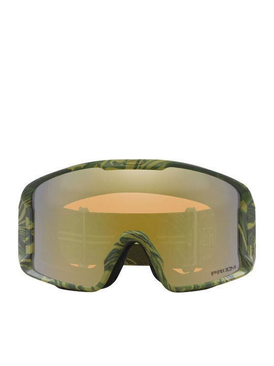 Oakley Snow Μάσκα Σκι & Snowboard Ενηλίκων Πράσινη με Φακό σε Πράσινο Χρώμα