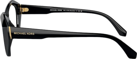 Michael Kors Seaside Femei Plastic Rame Ochelari Fluture Negru MK4116U 3005
