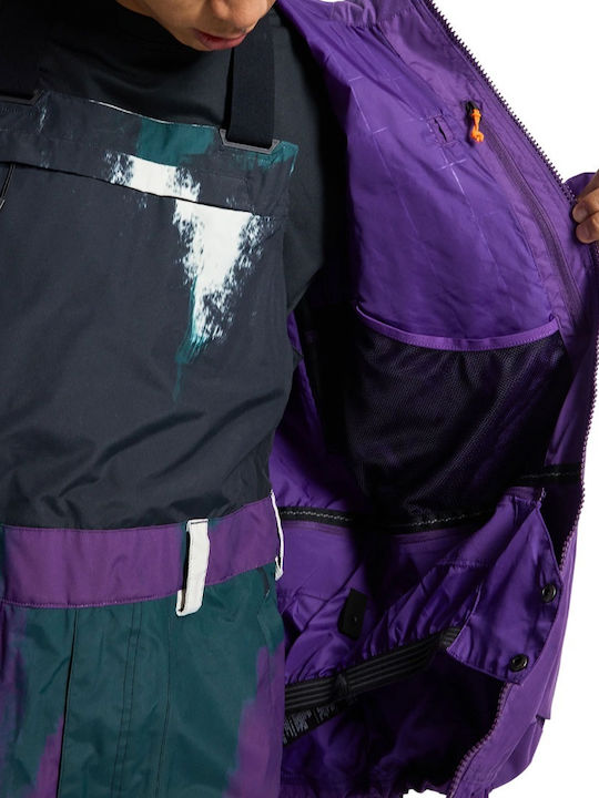 Burton Frostner 2l 21469105505 Ανδρικό Μπουφάν για Σκι & Snowboard Μωβ