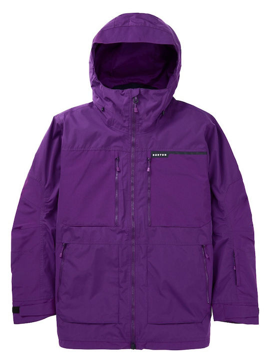 Burton Frostner 2l 21469105505 Ανδρικό Μπουφάν για Σκι & Snowboard Μωβ