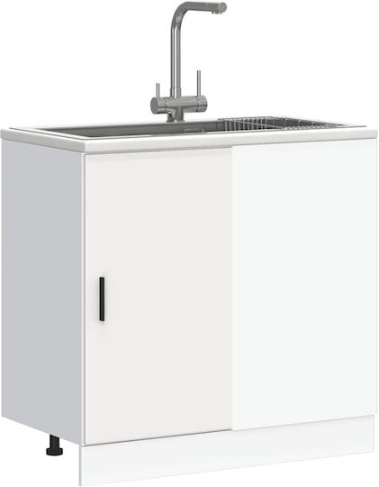 Dulap pentru Chiuvetă Alb 80x46x81.5buc