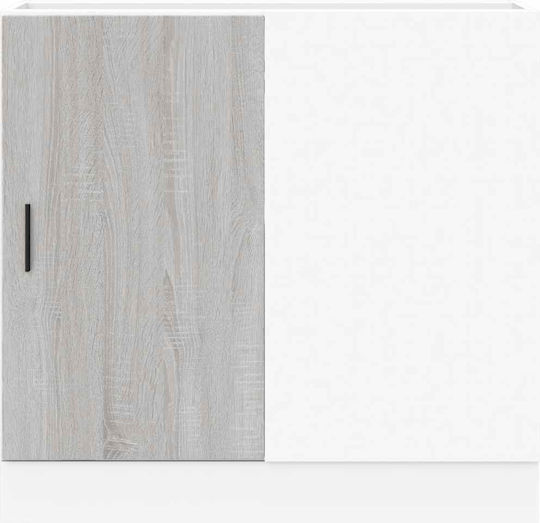 Ντουλάπι Νεροχύτη Γκρι Sonoma 80x46x81.5εκ.