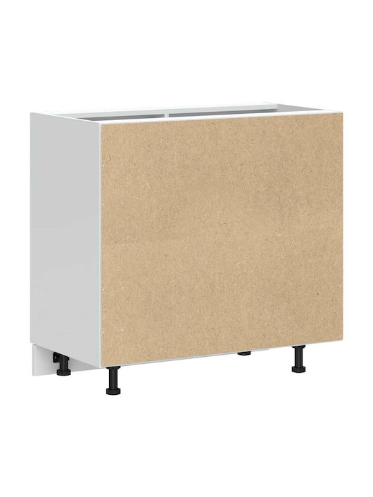 Dulap pentru Chiuvetă Negru 80x46x81.5buc