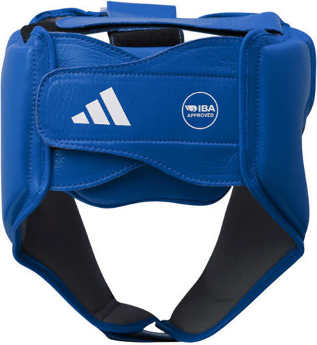 adidas AIBAH1 Κάσκα Πυγμαχίας Ενηλίκων Aνοιχτού Τύπου Δερμάτινη Μπλε
