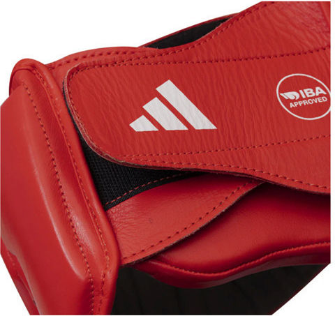 adidas AIBAH1 Căști de box Adulți Față deschisă Din piele Roșu