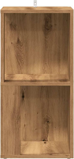 Corner Bookcase Artisan Oak 33x33x67cm