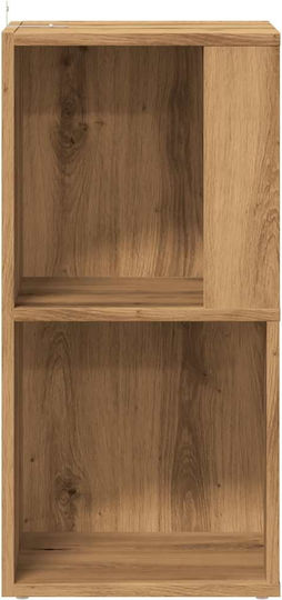 Corner Bookcase Artisan Oak 33x33x67cm