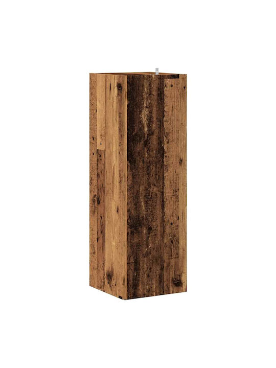 Corner Bookcase Old Wood 33x33x100cm