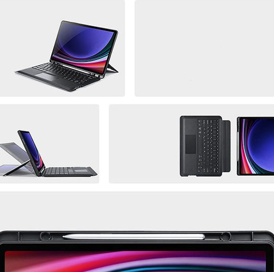 Dux Ducis Dk Series Flip Cover με Πληκτρολόγιο Μαύρη (Galaxy Tab S10+)