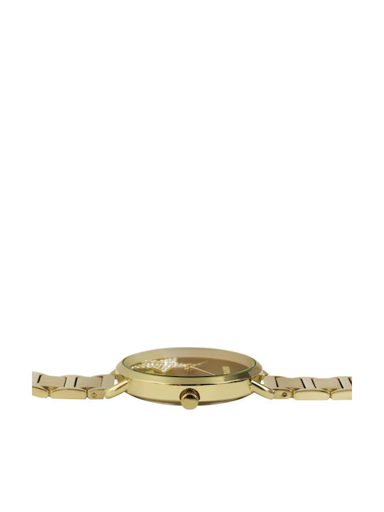 Raptor Women's Watch with Gold Metal Bracelet