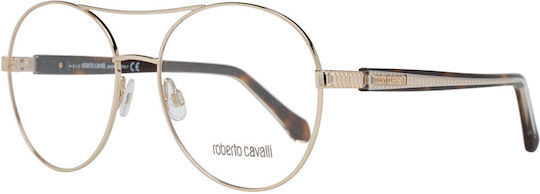 Roberto Cavalli Nardi507955028 Γυναικείος Μεταλλικός Σκελετός Γυαλιών Χρυσός NARDI5079 028