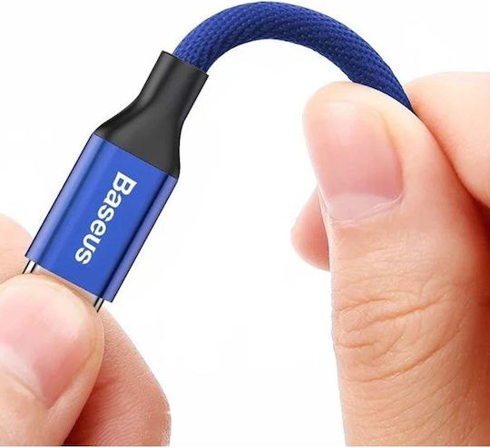 Baseus Yiven Плетена USB-A към Lightning кабел Син 1.2м (CALYW-13)