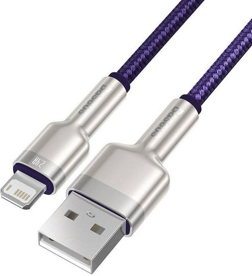 Baseus Cafule Series Braided USB-A to Lightning Cable 100W Purple 1m (CALJK-A05)