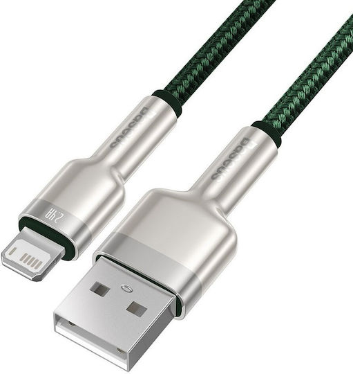 Baseus Cafule Series Braided USB-A to Lightning Cable Green 2m (CALJK-B06)