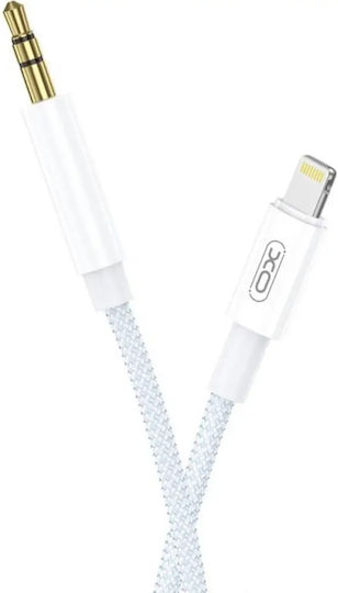 XO NBR211A Braided 3.5mm to Lightning Cable Gray 1m (16.005.0194)