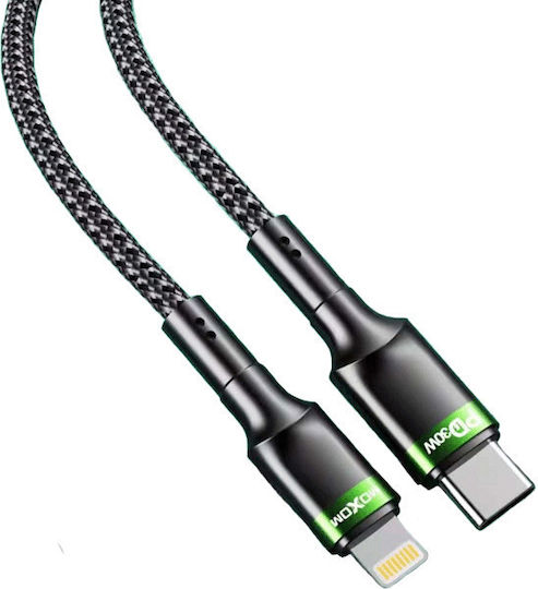 Moxom Regular la Cablu Lightning 30W Negru 1m (00050554)