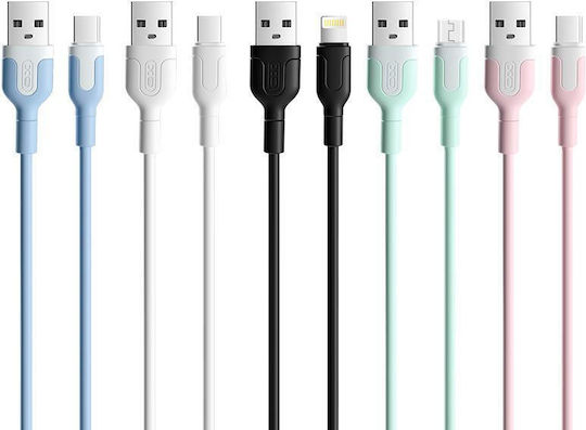 XO NB212 USB-A to Lightning Cable Green 1m (16.005.0201)