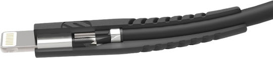 Scosche Regular USB-A la Cablu Lightning Negru 1.2m (HDi34)