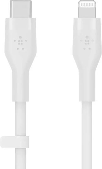Belkin Flex USB-C to Lightning Cable 15W White 1m (CAA009bt1MWH)