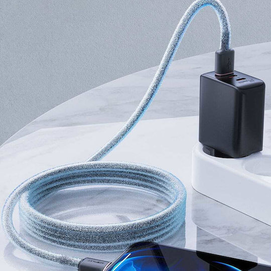 Acefast C2-02 Редовна USB-A към Lightning кабел Черен 1.2м