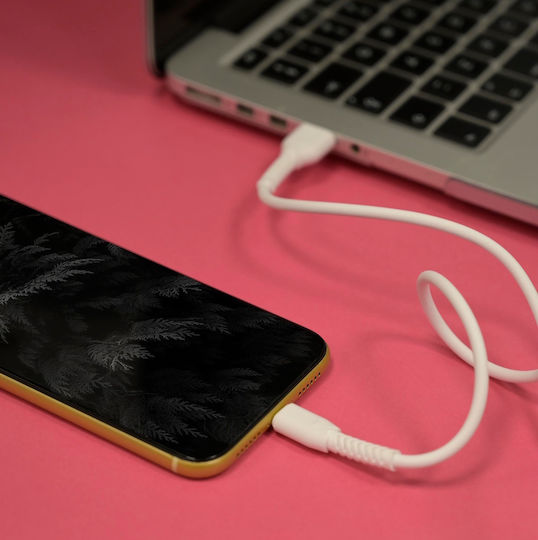 Maxlife USB to Lightning Cable Λευκό 1m (MXUC-04W)