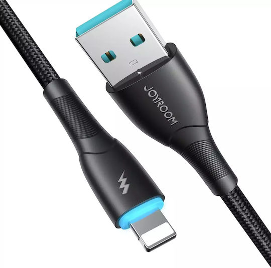 Joyroom Braided USB-A to Lightning Cable Μαύρο 1m (SA32-AL3)