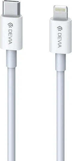 Devia EC146 USB-C zu Lightning Kabel 27W Weiß 2m (378805)