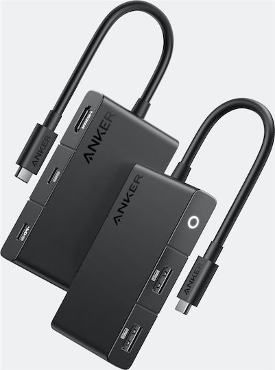 Anker 332 USB-C Docking Station με HDMI 4K PD Μαύρο
