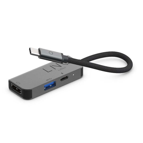 LinQ USB-C Docking Station με HDMI 4K PD Γκρι (LQ48000)