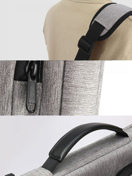 Tech-Protect Defender Τσάντα Ώμου / Χειρός για Laptop 16" Crayon Grey