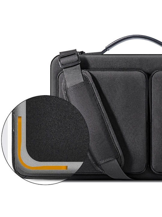 Tech-Protect Defender Τσάντα Ώμου / Χειρός για Laptop 16" σε Μαύρο χρώμα