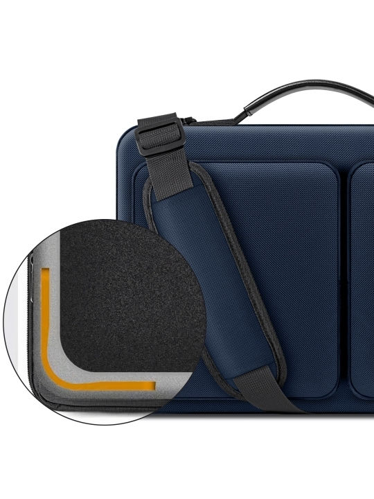 Tech-Protect Defender Τσάντα Ώμου / Χειρός για Laptop 13" Crayon Grey