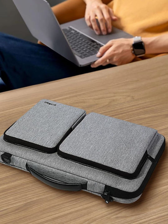 Tech-Protect Defender Τσάντα Ώμου / Χειρός για Laptop 13" Crayon Grey