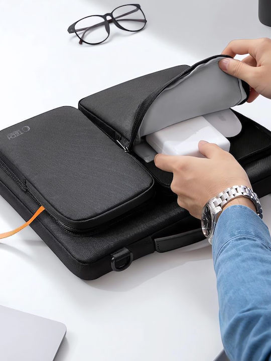 Tech-Protect Defender Τσάντα Ώμου / Χειρός για Laptop 14" σε Μαύρο χρώμα